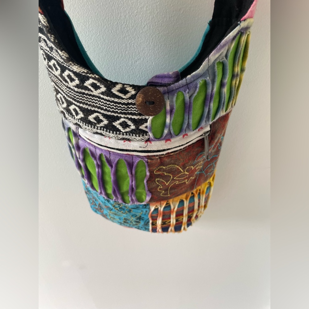 Smaller size hippie boho patchwork bag purse